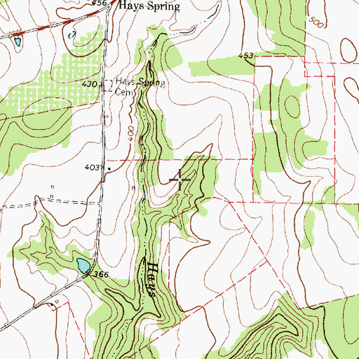 Topographic Map of Missouri City Branch Library, TX