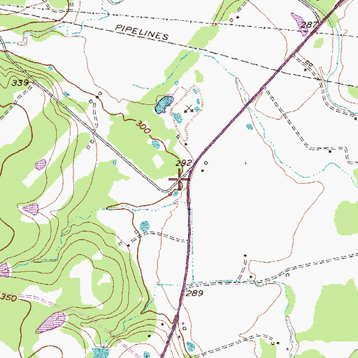 Topographic Map of Nicholson Memorial Library System, TX