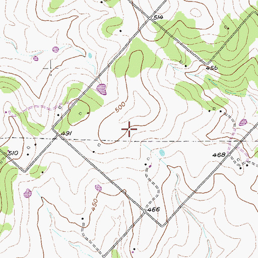 Topographic Map of North Oak Cliff Branch Library, TX