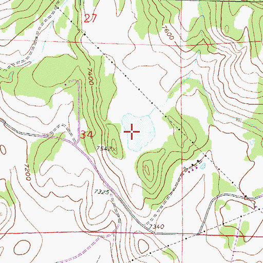 Topographic Map of Van Cleave-Fisher Reservoir, CO