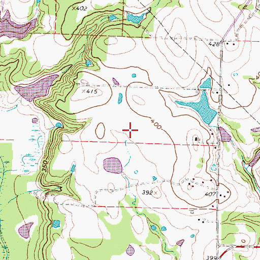 Topographic Map of M D Anderson Patient Family Library, TX