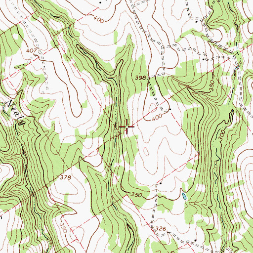 Topographic Map of Mamie George Branch Library, TX