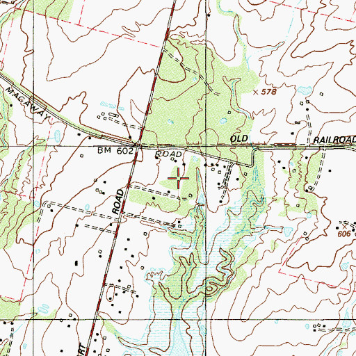 Topographic Map of Marble Falls Public Library, TX