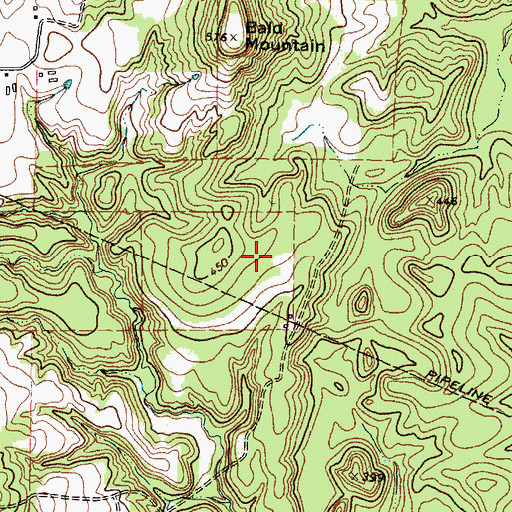 Topographic Map of Mares Memorial Library, TX