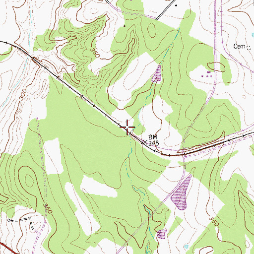 Topographic Map of Martin Luther King, Junior Library, TX