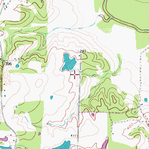Topographic Map of Maud Smith Marks Branch Library, TX