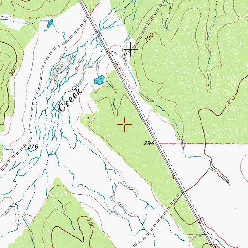 Topographic Map of McCreless Branch Library, TX