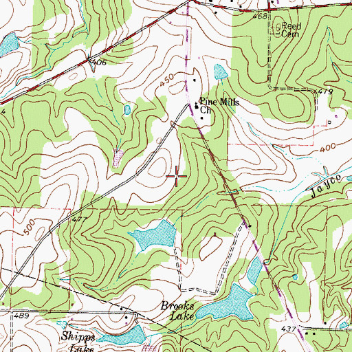 Topographic Map of Melcher Branch Library, TX