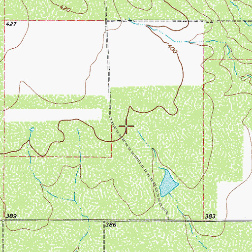 Topographic Map of Memorial Branch Library, TX