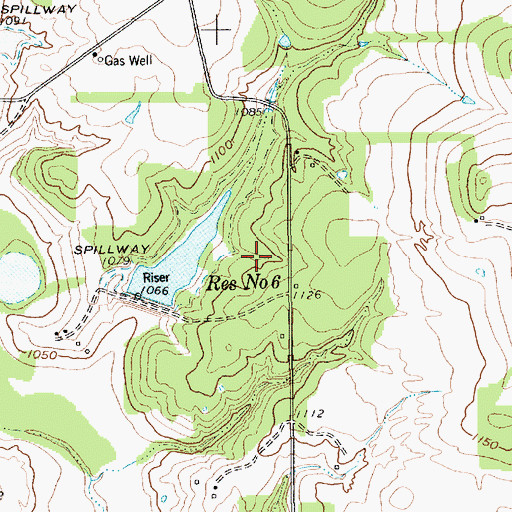 Topographic Map of Hood County Public Library, TX