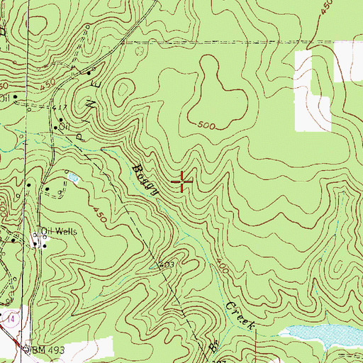 Topographic Map of Jacinto City Branch Library, TX