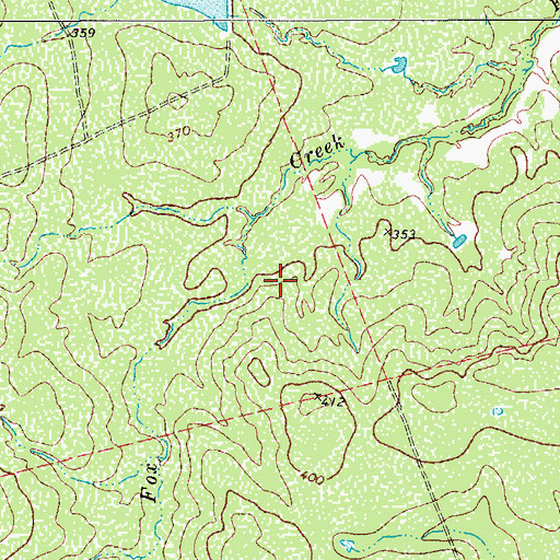 Topographic Map of Johnston Branch Library, TX