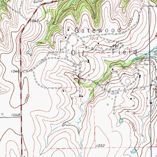 Topographic Map of Joshua Public Library, TX