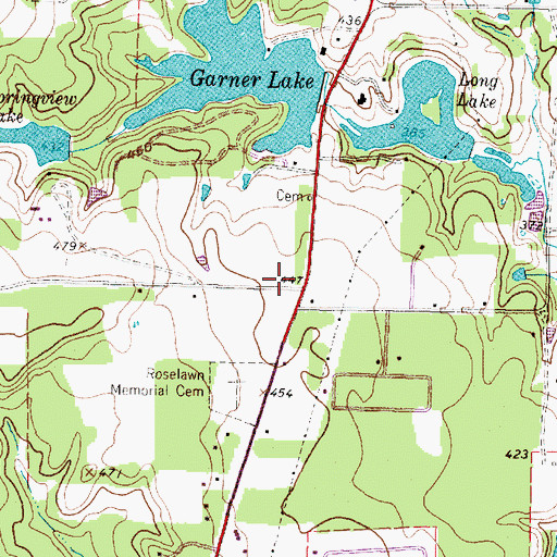 Topographic Map of Jungman Regional Library, TX