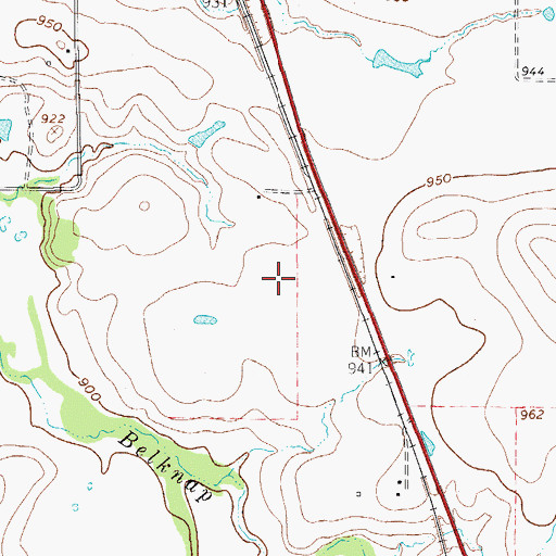 Topographic Map of Karnes City Public Library, TX