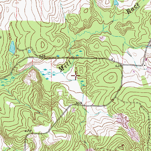 Topographic Map of Kashmere Gardens Branch Library, TX