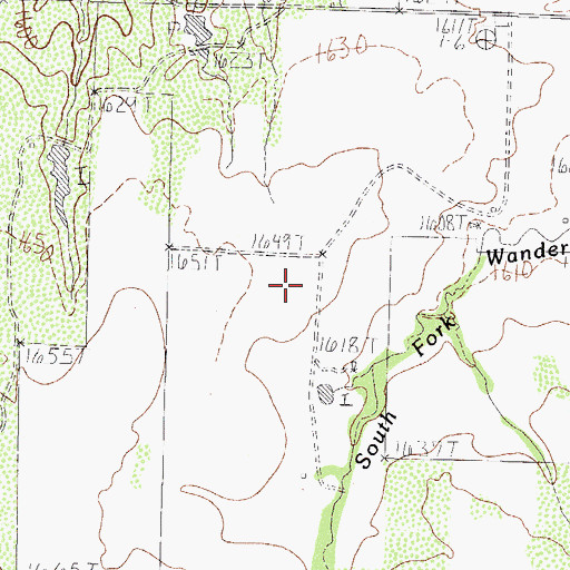 Topographic Map of Kimble County Library, TX