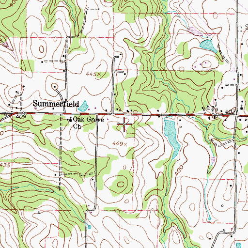 Topographic Map of La Porte Branch Library, TX