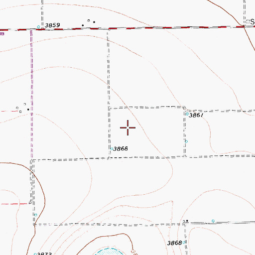 Topographic Map of Lamb County Library, TX