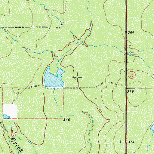 Topographic Map of Las Palmas Branch Library, TX