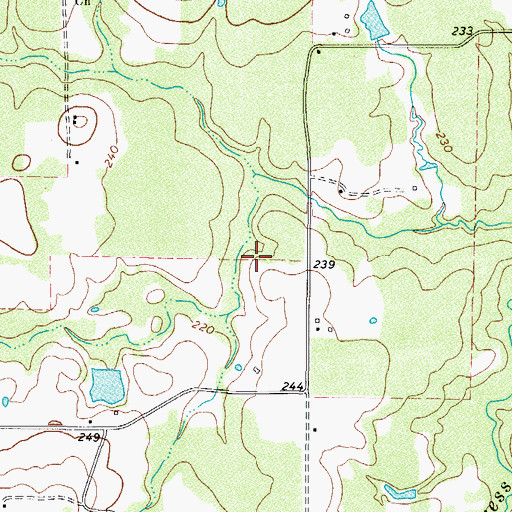 Topographic Map of Literacy Depot, TX