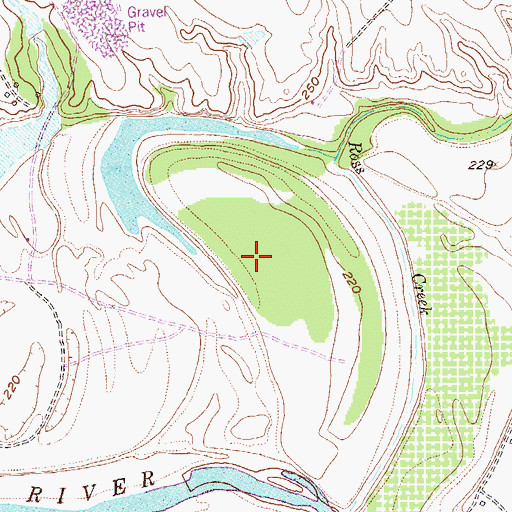 Topographic Map of Highland Hills Branch Library, TX