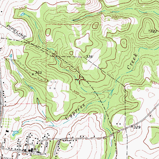 Topographic Map of Elmo R Willard Branch Library, TX