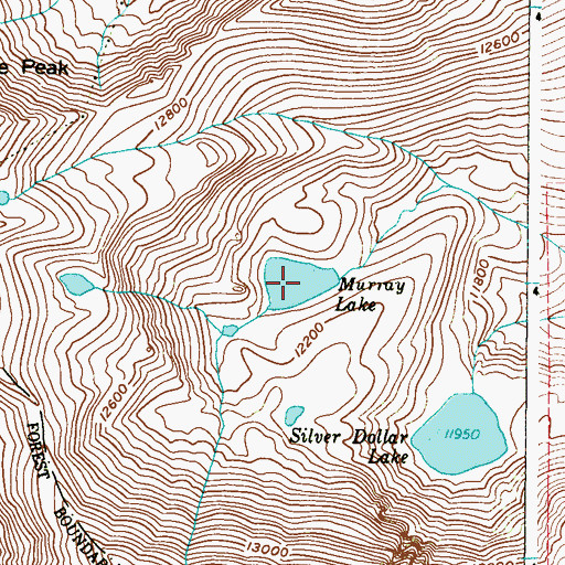 Topographic Map of Murry Reservoir, CO