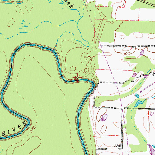 Topographic Map of Evelyn Meador Branch Library, TX
