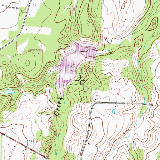 Topographic Map of Fairbanks Branch Library, TX
