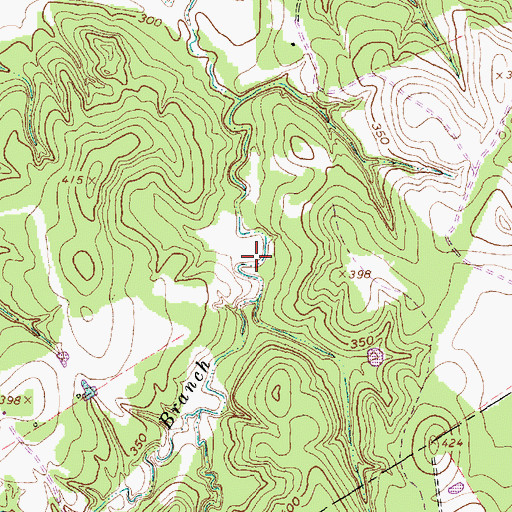 Topographic Map of Ferris Public Library, TX