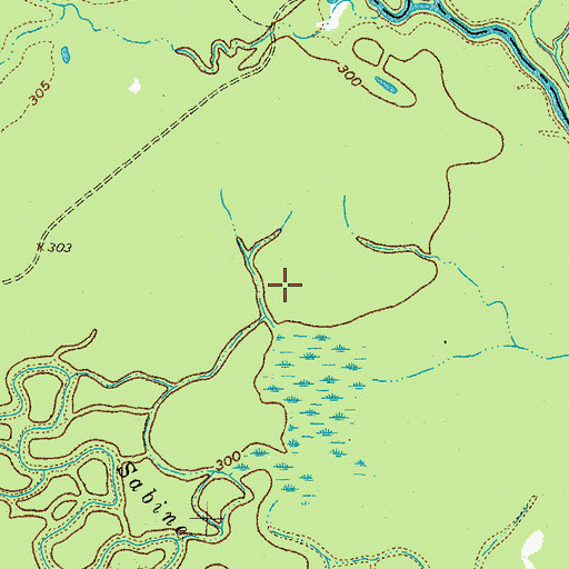 Topographic Map of Fifth Ward Branch Library, TX