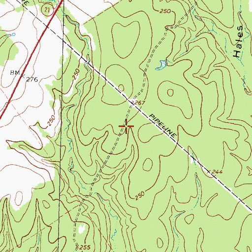 Topographic Map of First Colony Branch Library, TX