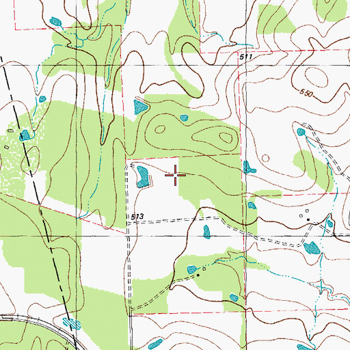Topographic Map of Flower Mound Public Library, TX
