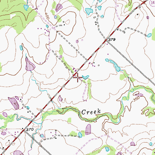 Topographic Map of Frankford Village Branch Library, TX