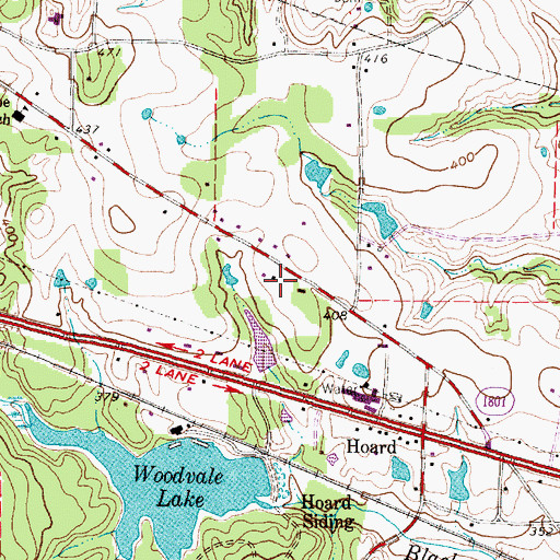 Topographic Map of Freed - Montrose Branch Library, TX