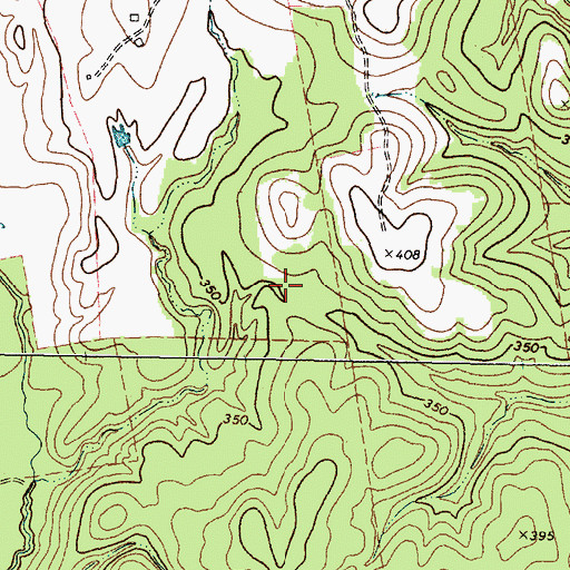 Topographic Map of Genevieve Miller Hitchcock Public Library, TX
