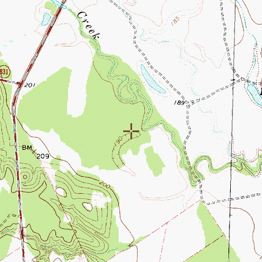Topographic Map of George Memorial Library, TX