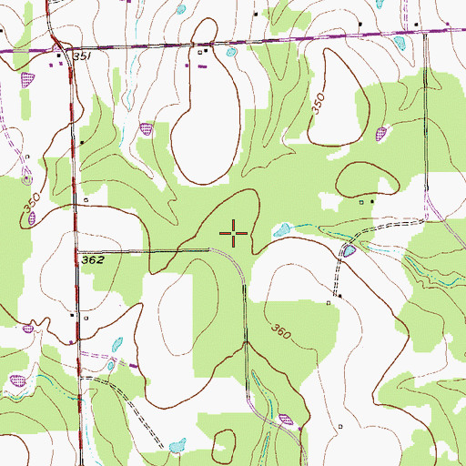 Topographic Map of Gladys Harrington Library, TX