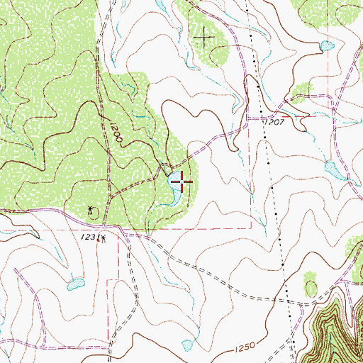Topographic Map of Gladys Johnson Ritchie Public Library, TX