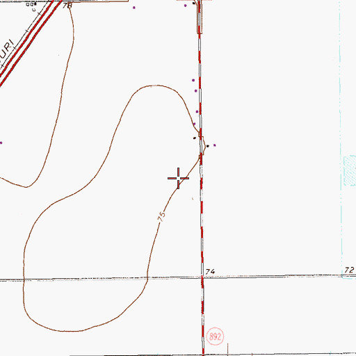 Topographic Map of Harker Heights Public Library, TX