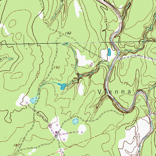 Topographic Map of Harrie P Woodson Memorial Library, TX