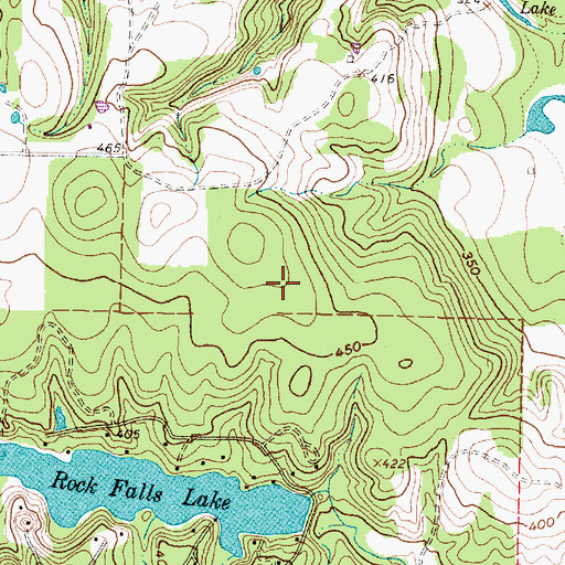 Topographic Map of Heights Branch Library, TX