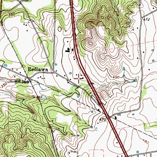 Topographic Map of Helen Hall Library, TX