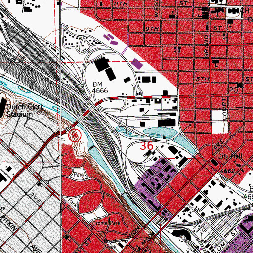 Topographic Map of South Colorado Power Company Dam, CO