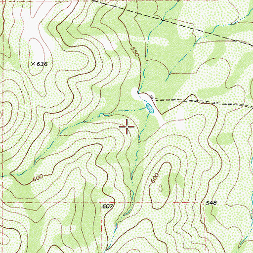 Topographic Map of Carver Branch Library, TX