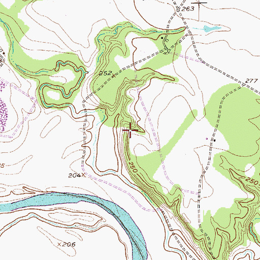 Topographic Map of Casa View Branch Library, TX