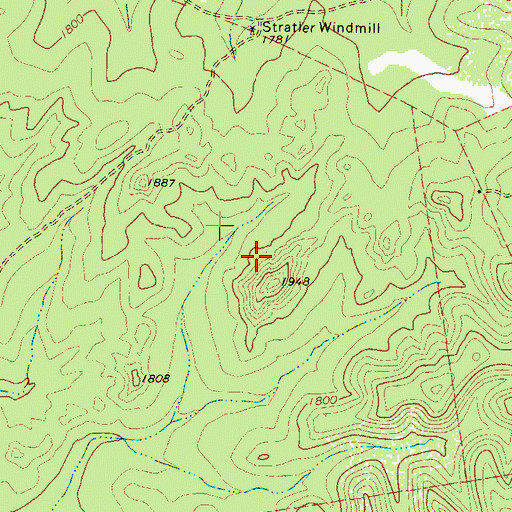 Topographic Map of Childress Public Library, TX