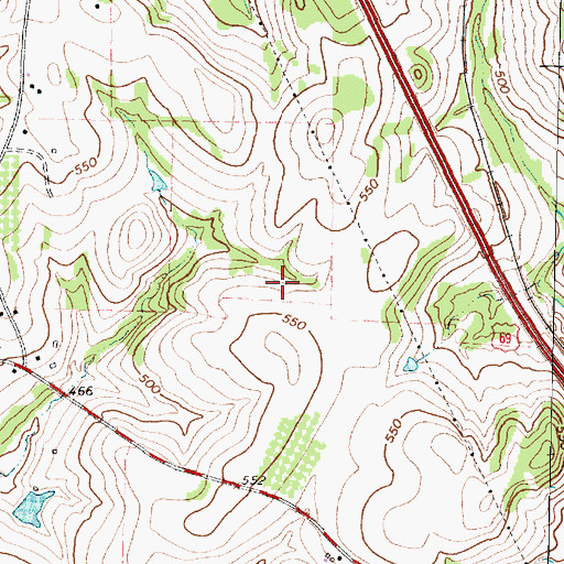 Topographic Map of Clayton Library, TX