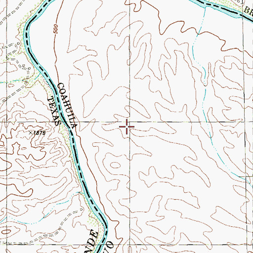 Topographic Map of Cochran CountyLibrary, TX